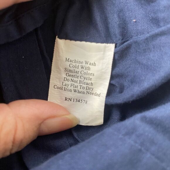 Vineyard Vines Dress Girls Size 5 Blue and Green Sleeveless Lined Summer Preppy - Picture 9 of 12